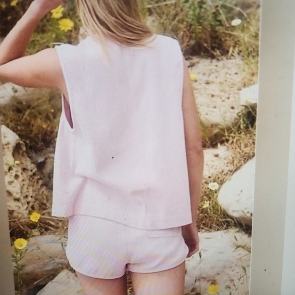 Free People So Fresh Vest Set Rose Size S - Picture 3 of 7